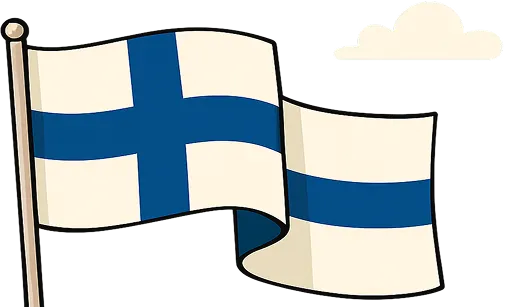 Siniristilippu Suomen lippu